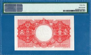 Malaya & British Borneo 10 Dollars,  1953,  EF - PMG45,  P3a 2