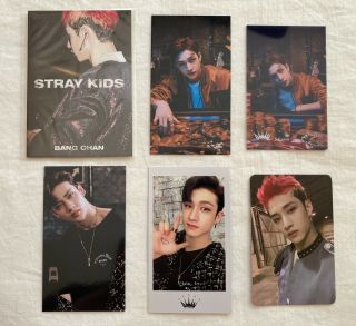 Stray Kids Bang Chan Official 5 Photocards & Mini Photobook Set In Life All In