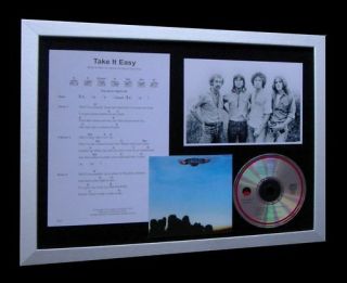 Eagles Take It Easy Top Quality Ltd Music Cd Framed Display,  Express Global Ship