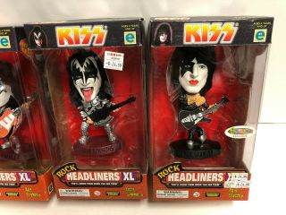 KISS Gene Rock Headliners XL Limited Edition Collectible Figure Complete Set 1 - 4 3