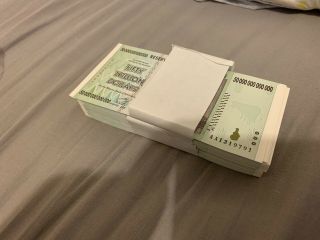 10 X $50 Trillion Zimbabwe Dollar Note P90 Aa Prefix Unc Gem Uv