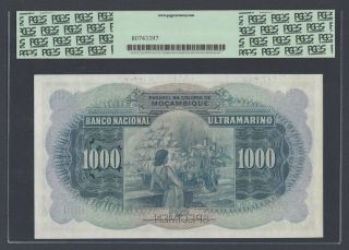 Mozambique 1000 Escudos 27 - 3 - 1947 P99s Signature Jose Gabriel Pinto Specimen 2
