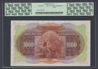 Mozambique 1000 Escudos 27 - 3 - 1941 P88s Signature Joao Baptista Arauj Specimen 2
