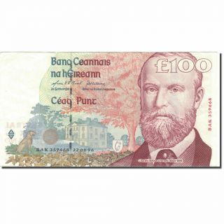 [ 803215] Banknote,  Ireland - Republic,  100 Pounds,  1996,  1996 - 08 - 22,  Km:79a