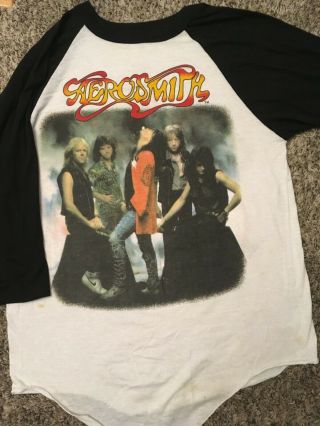 Aerosmith Permanent Vacation Tour 1987 Concert Shirt Ex