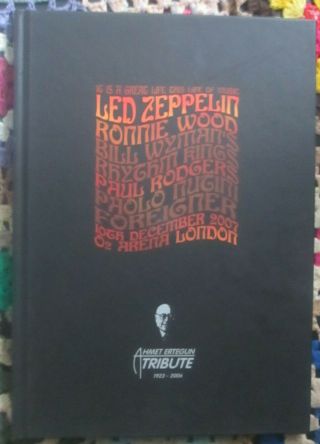 Led Zeppelin 2007 Ahmet Ertegun Tribute Concert Souvenir Program O2 Arena
