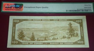 WORLD FAMOUS - DEVILS FACE $100 1954 Bank of Canada - PMG 35 3