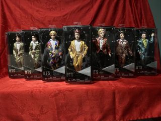 Bts Idol Dolls Complete Set Of 7 Bangtan Boys K - Pop Mattel