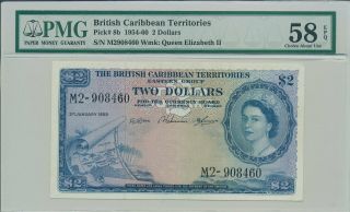 Eastern Group British Caribbean Territories $2 1959 Pmg 58epq