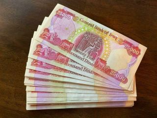 150,  000 Iraqi Dinar Crisp Uncirculated Iqd (6 X 25000) - Canada