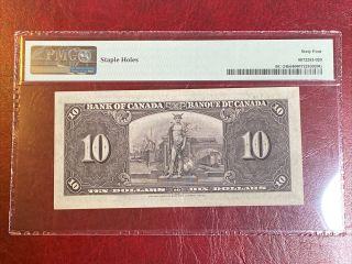 Canada 10 Ten Dollar 1937 Banknote 61b/BC - 24b PMG UNC 64 2