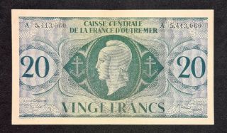 Ander - French Equatorial Africa 20 Francs L.  1944 P17d