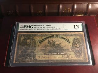 1897 $2 Dc - 14c Dominion Of Canada Pmg 12