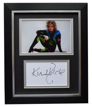 Kim Wilde Signed 10x8 Framed Autograph Photo Display Music Memorabilia