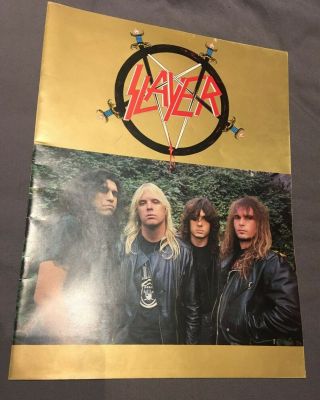 Slayer 1987 Reign In Pain (reign In Blood) Uk Tour Programme