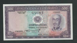 Portugese Guinea 500 Escudos 1971 Gem Unc