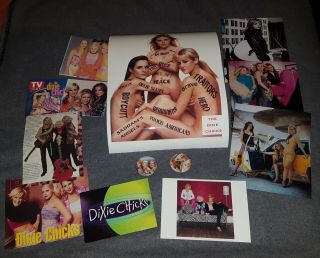 The Dixie Chicks Naked Protest Poster 2 Promo Post Cards,  Button 