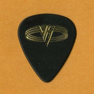 Van Halen 1995 Balance Concert Tour Eddie Japan Leg Gold On Black Guitar Pick