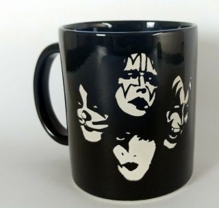 Kiss Band Engraved Faces Coffee Mug Reunion Tour Mexico Concert 1997