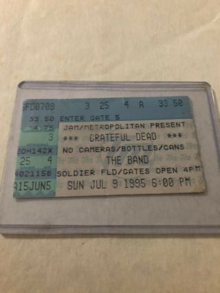 Grateful Dead Ticket Stub Chicago 7/9/1995.  Jerry Last Show.