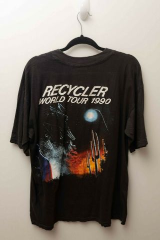 Vintage 1991 ZZ Top Recycler Tour Shirt - Rock Concert Tee Size XLARGE 3