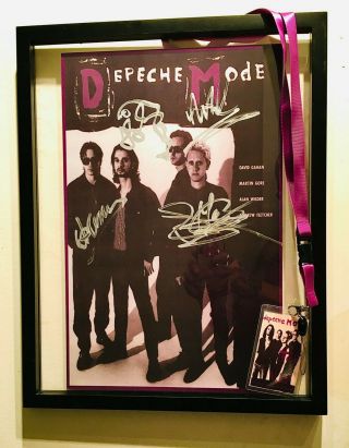 Depeche Mode Signed Songs Of Faith.  Press Kit W/photos,  Book, .  Bio,  Pass And More
