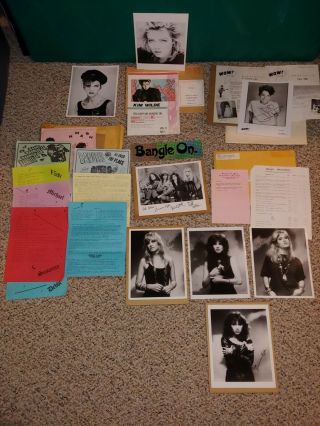 Vintage 80s Fan Club Photos,  Sheena Easton Autograph,  Bangles,  Go - Go 