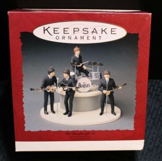 The Beatles Rare 1964 Era Hallmark Set Of Ornaments 30th Anniversary