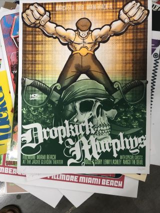 Dropkick Murphys Poster Event Sign And Numbered By Artist 86/100
