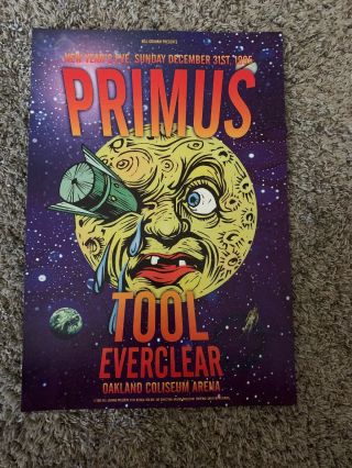 Primus - Tool - Everclear Poster Oakland Coliseum Bgp137 Year 