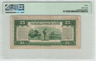 Netherlands Indies 25 Gulden 1943 FIRST TYPE Pick 115 PMG Very Fine 30 2