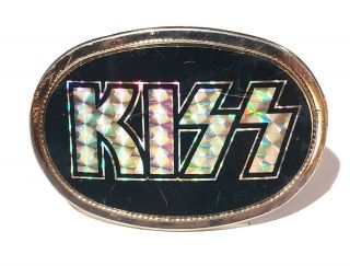 Vintage 1977 Kiss Rock Band Belt Buckle Pacific Mfg 70 