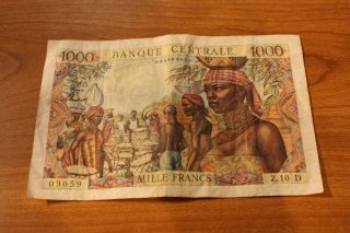 1000 Francs Equatorial Africa P5 1963
