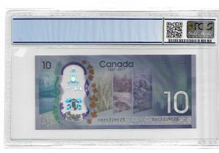 Canada/Bank of Canada 2017 10 Dollars 150th Anniversary PCGS 69 OPQ/PPQ 2