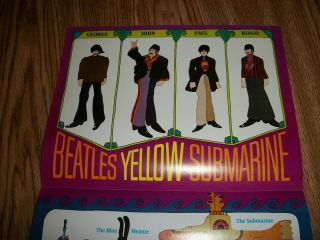BEATLES POSTER THE YELLOW SUBMARINE FROM 1968 3