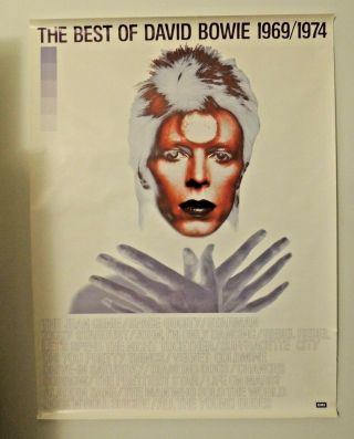 David Bowie Very Rare Promo Poster For The Best Of 1969 - 1974