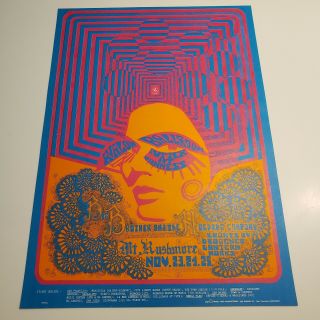 Janis Joplin & Big Brother Avalon Ballroom 1967 Poster