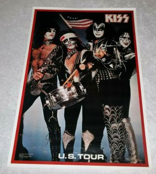 Kiss Destroyer Spirit Of 76 Us Tour 1976 Vintage Aucoin Poster (nm)