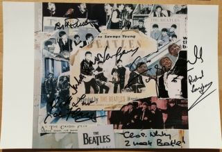 The Beatles Related Lennon Quarrymen Paul Mccartney John Lennon Signed Vinyl