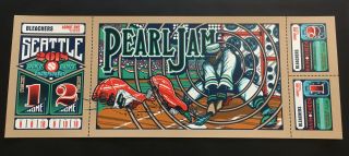 Pearl Jam Seattle 2018 Concert Gig Poster Brad Klausen Home Shows 1st Edition