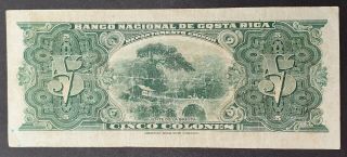 Banco Nacional de Costa Rica - 5 colones P - 209 2