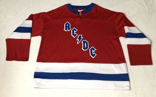 Ac/dc Concert Promotional Hockey Jersey Malcolm Young 73 Men’s M