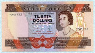 Solomon Islands 20 Dollars 1981 P8a Unc