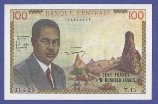 100 Francs 1962 Gem Uncirculated Banknote From Cameroon Very High Value