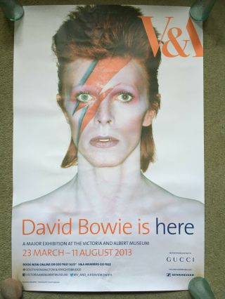 David Bowie Is V&a Exhibition Poster From 2013