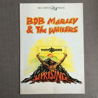 Bob Marley & The Wailers Tour Programme 1980 Uprising Tour