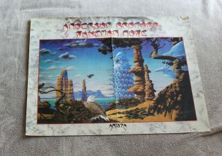 Anderson Bruford Wakeman Howe On Tour 1989 Roger Dean Arista Promo Poster Vg C6