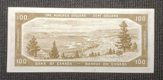 Canada 1954 Beattie Coyne BC - 43a $100.  00 Banknote AJ 5760252 Unc 2