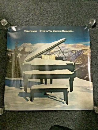 Vintage Supertramp Even In The Quietest Moments Promo Poster Rock