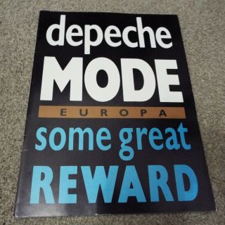 Depeche Mode " Some Great Reward " Europa Tour Programme 1984.